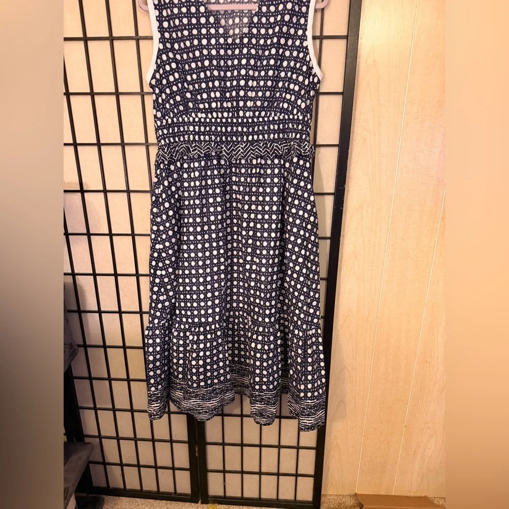 Crown & Ivy Navy and White Geometric Dress - Picture 3 of 7
